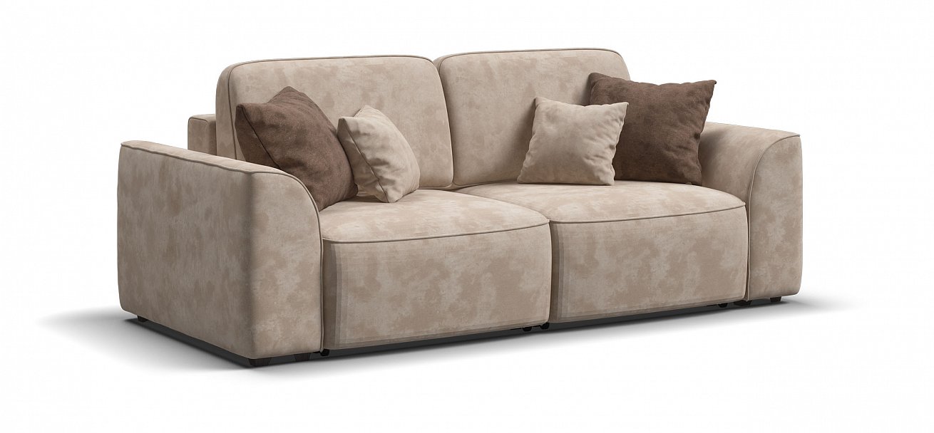 Диван Кинг Модуль велюр Алькантара пепел