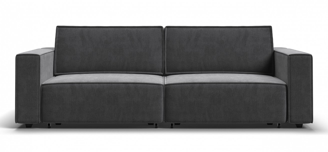 Диван Босс Софт Модуль велюр Монолит серый
