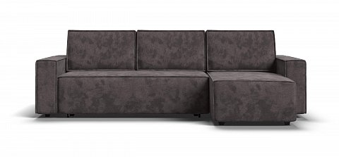 Угловой диван Норд велюр Алькантара серый 1