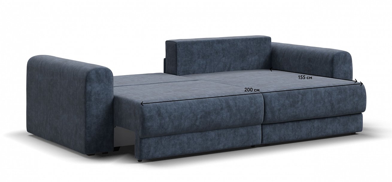 Модульный угловой диван Ричмонд Модуль велюр Роял синий