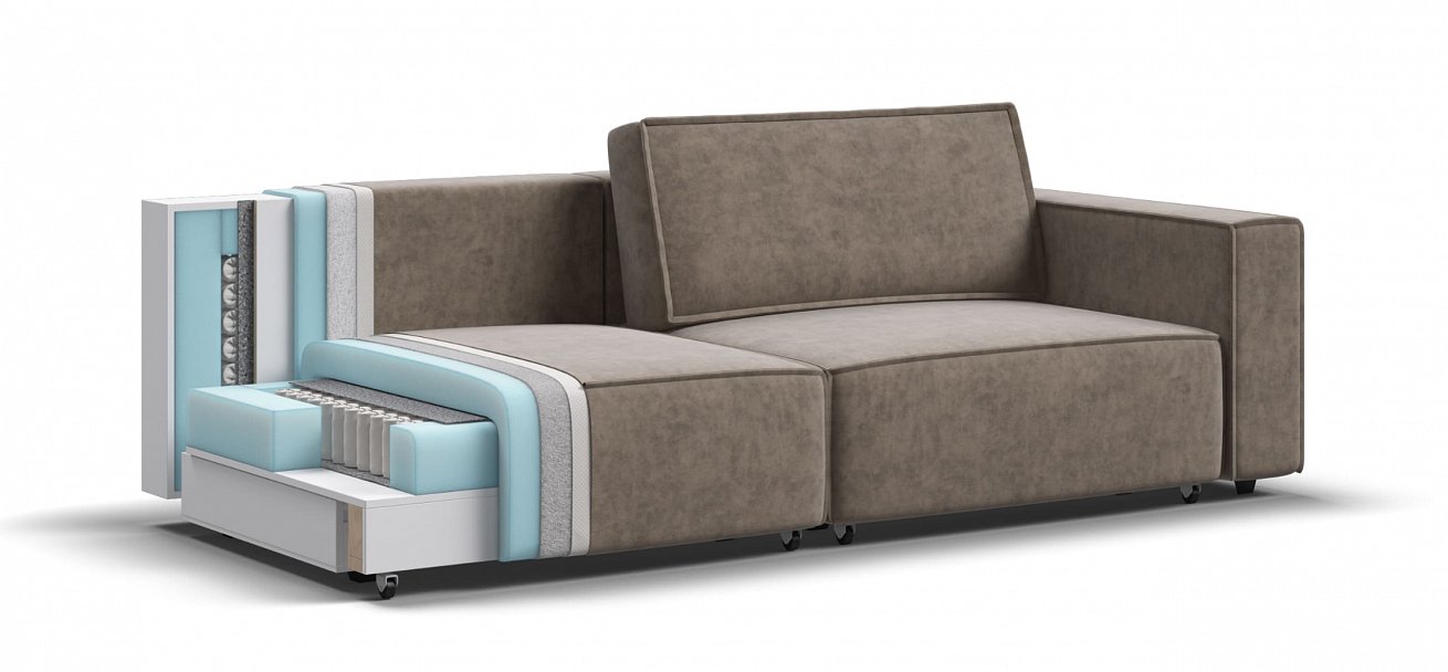 Диван Босс Софт Модуль велюр Роял тауп