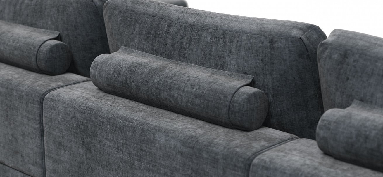 Диван-кровать Босс Модуль Макс Шенилл Глосс карбон