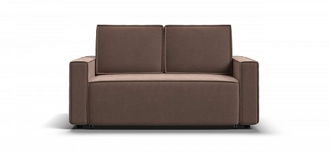 Диван Норд двухместный велюр Монолит мокко 1