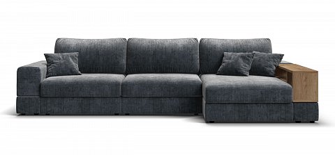 Угловой диван-кровать Босс Модуль ХЛ Шенилл Глосс карбон 2