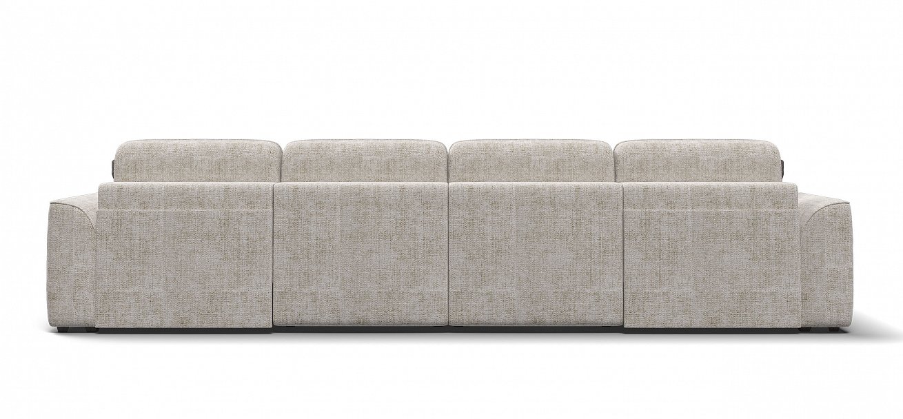 П-образный диван Кинг Модуль Шенилл Смарт кварц