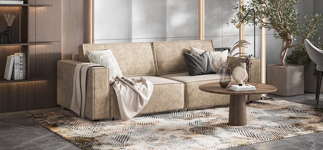 Диван Босс Софт Модуль велюр Роял тауп