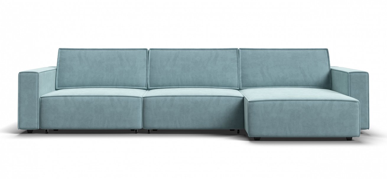 Угловой диван Босс Софт Модуль Макс велюр Монолит аква