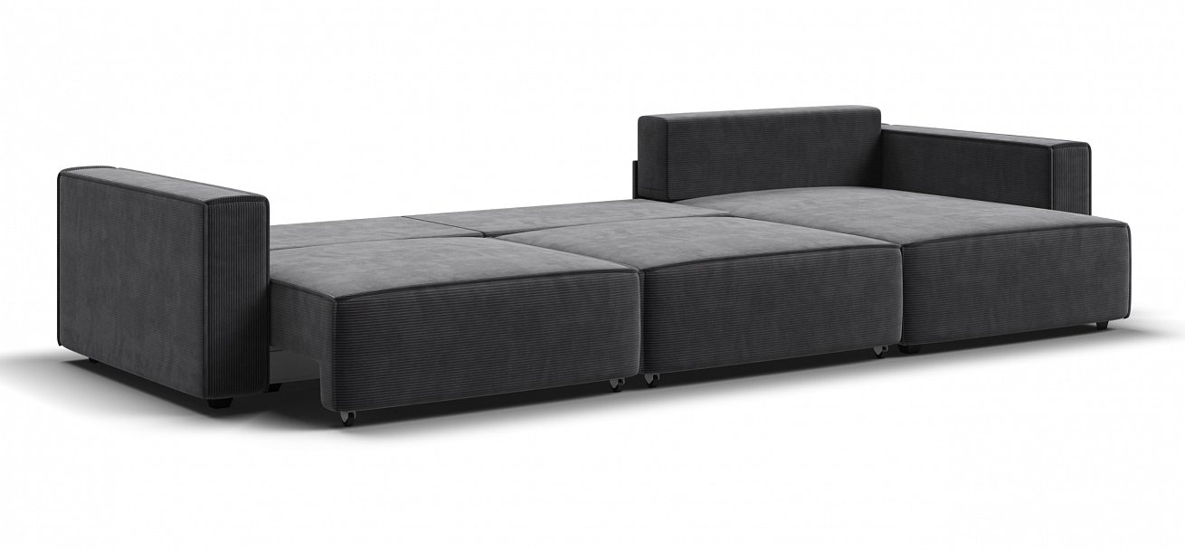 Угловой диван Босс Софт Модуль Макс Вельвет Корд графит