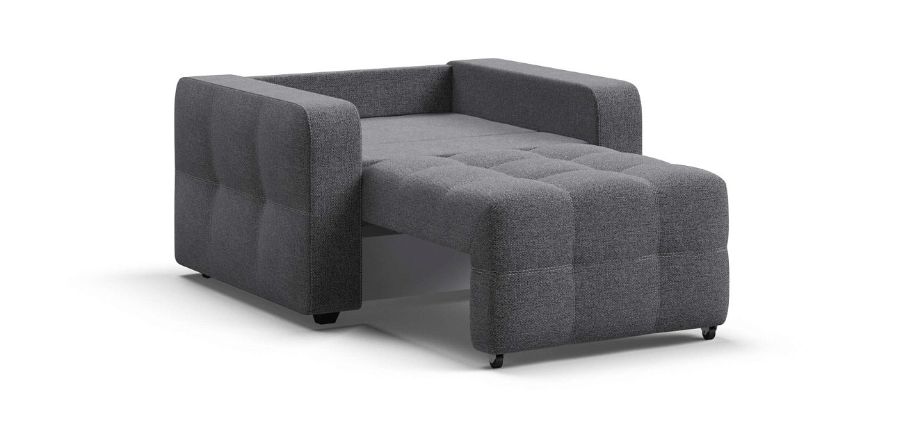 Денди кресло-кроватьРогожка Мальмо серый