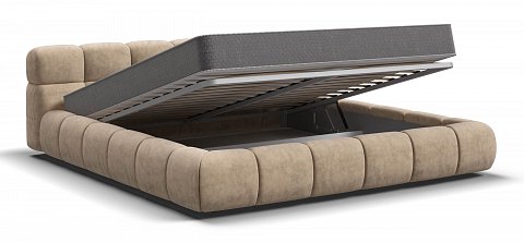 Босс Дрим Кровать+ПМ 180*200 велюр Роял шампань 3