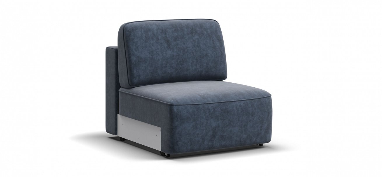 Кинг Модуль спальное место велюр Роял синий