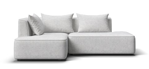 Угловой диван левый Кинг Твин Шенилл Клауд крем 1