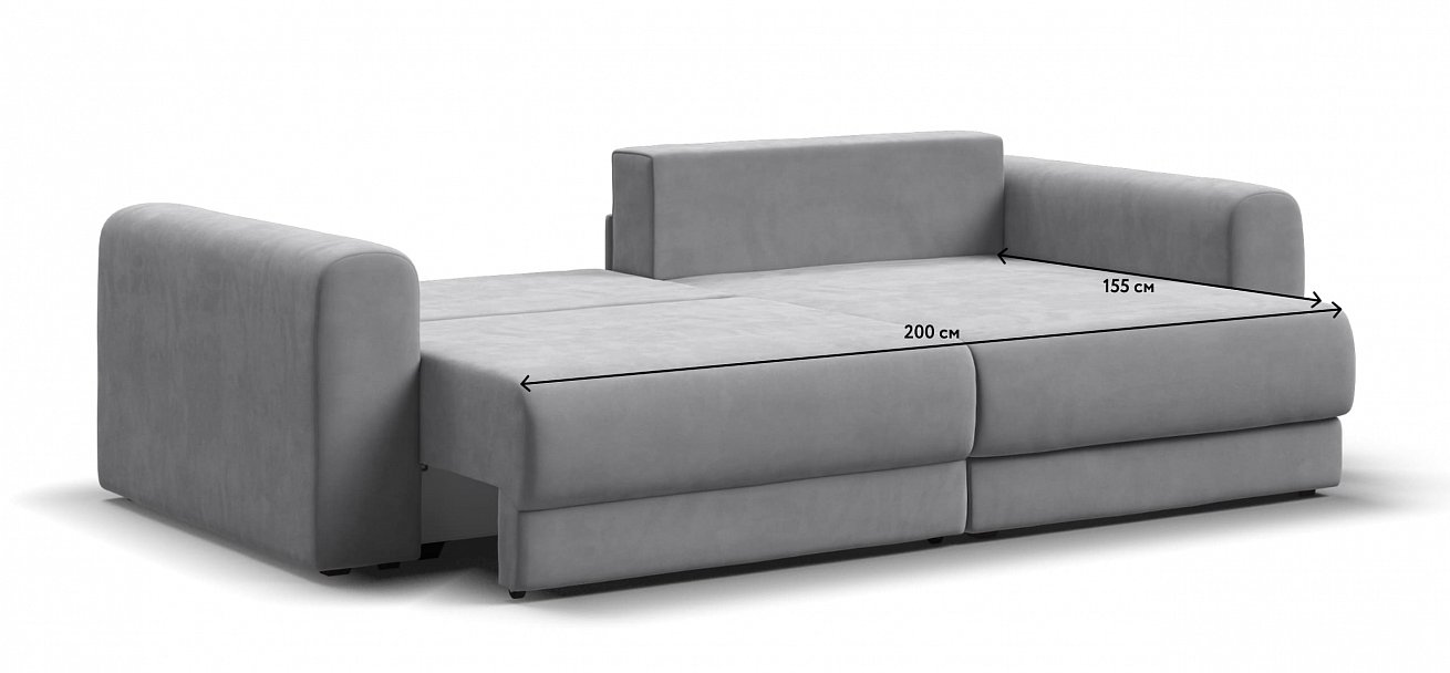 Модульный угловой диван Ричмонд Модуль велюр Монолит сталь