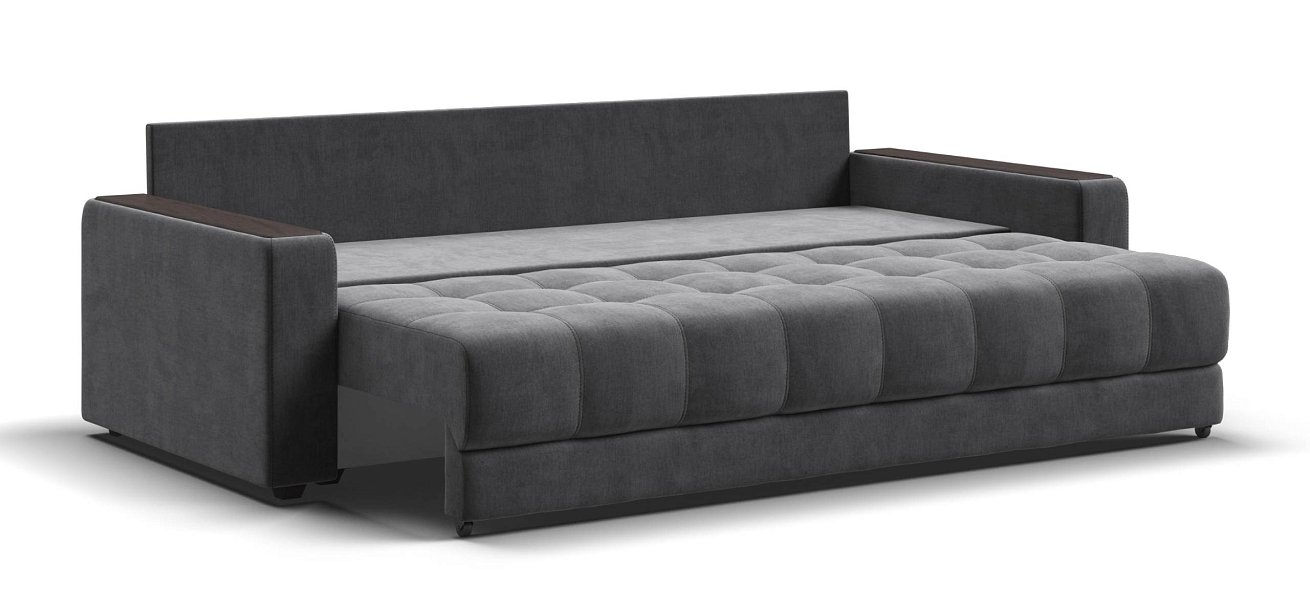 Диван Босс велюр Монолит серый