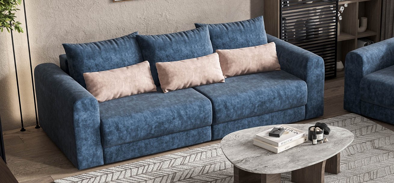 Модульный диван Ричмонд Модуль велюр Роял синий