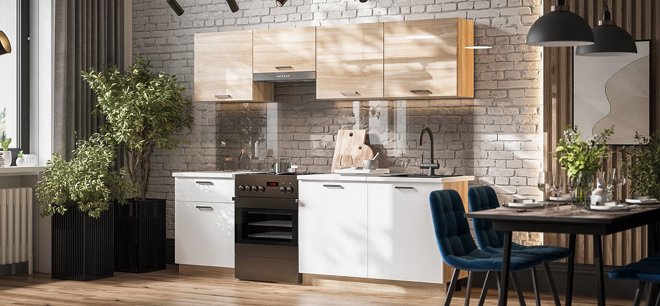 Кухонный гарнитур Люкс-240 Сонома