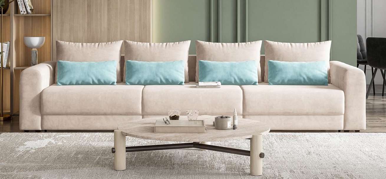 Модульный диван Ричмонд Модуль Макс велюр Монолит латте