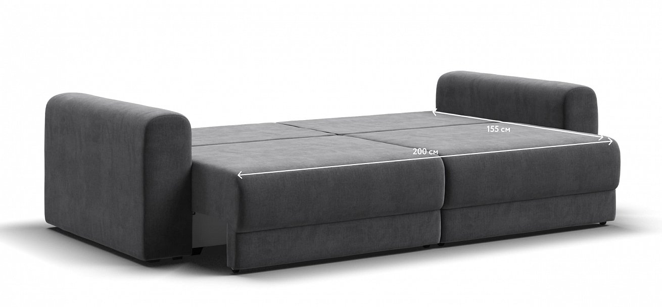 Модульный диван Ричмонд Модуль велюр Монолит серый