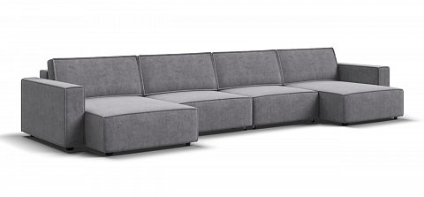 П-образный диван Босс Софт Модуль велюр Роял агат 1