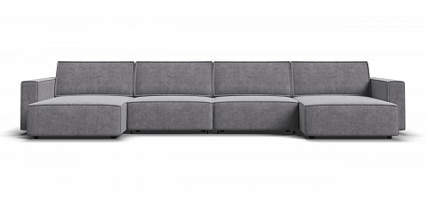 П-образный диван Босс Софт Модуль велюр Роял агат 2