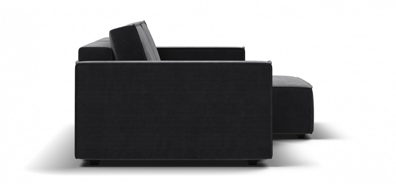 Угловой диван Босс Софт Модуль Вельвет Корд графит