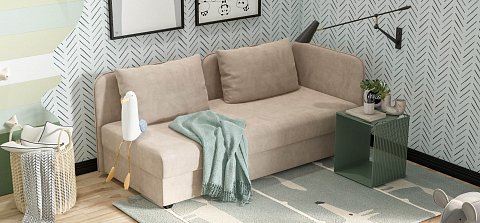 Тахта Ирис велюр Монолит латте 2