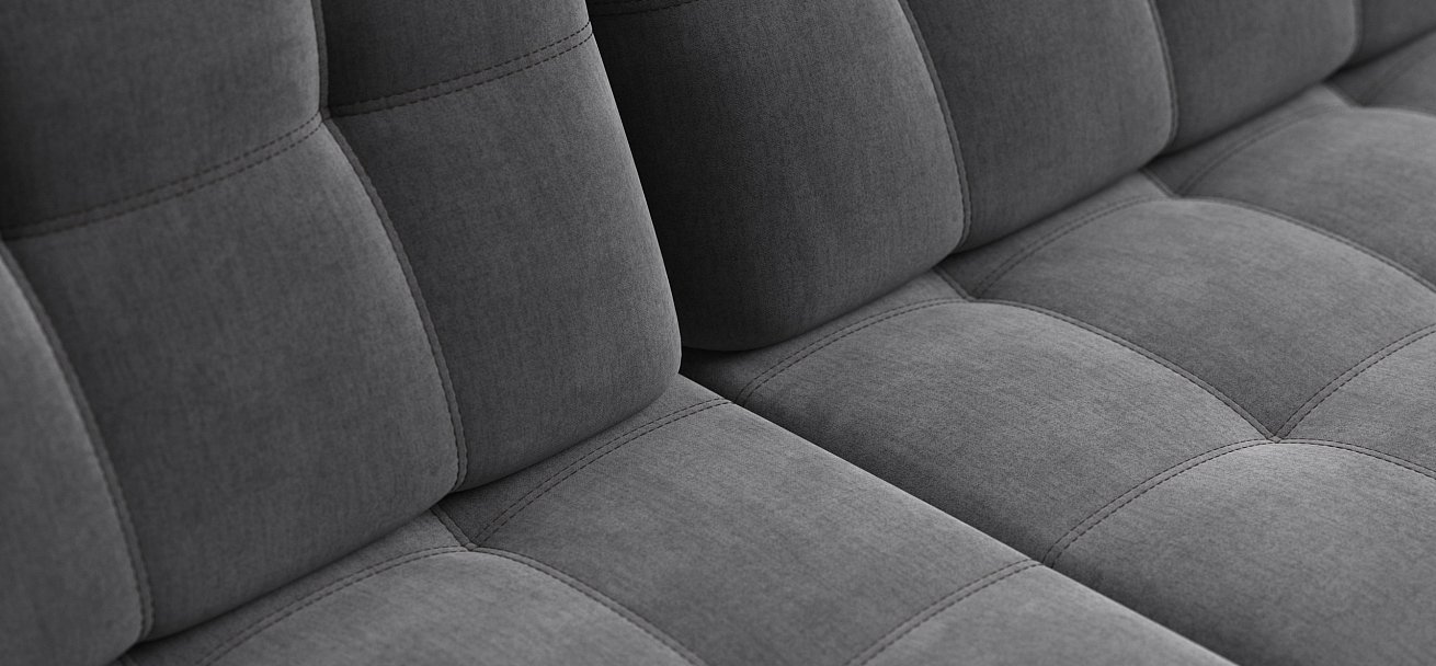 Диван Босс Гранд велюр Монолит серый