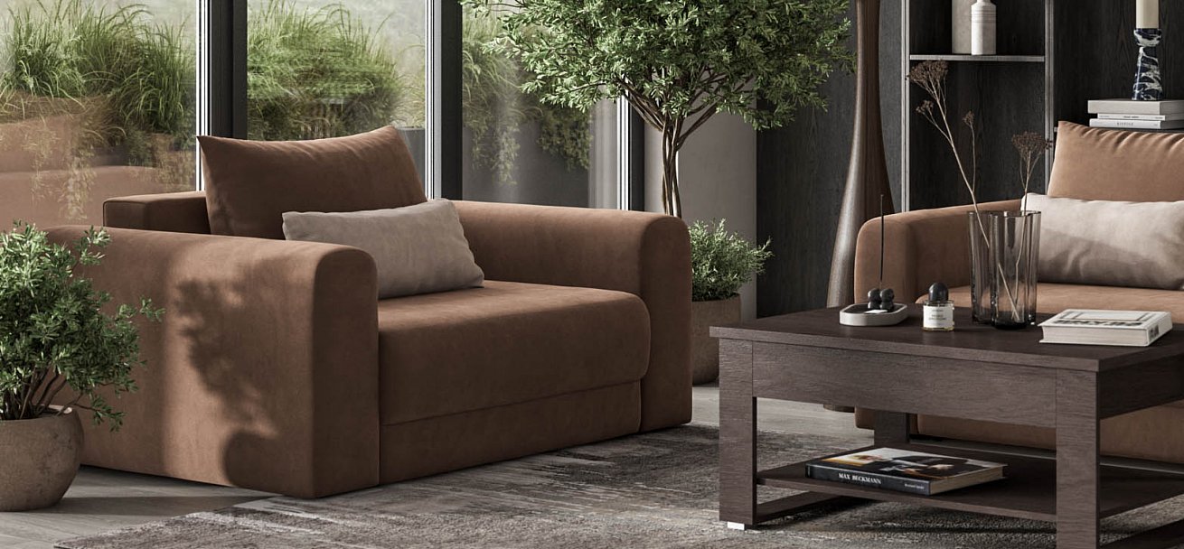 Кресло Ричмонд Модуль велюр Монолит мокко