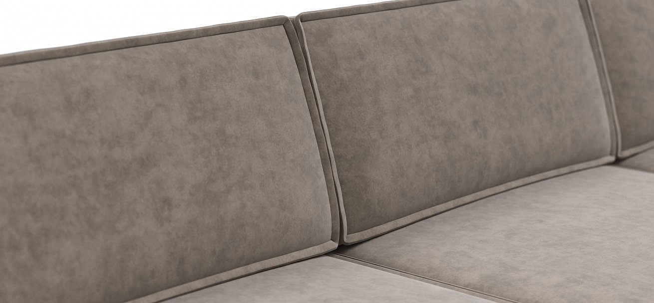 П-образный диван Босс Софт Модуль велюр Роял тауп