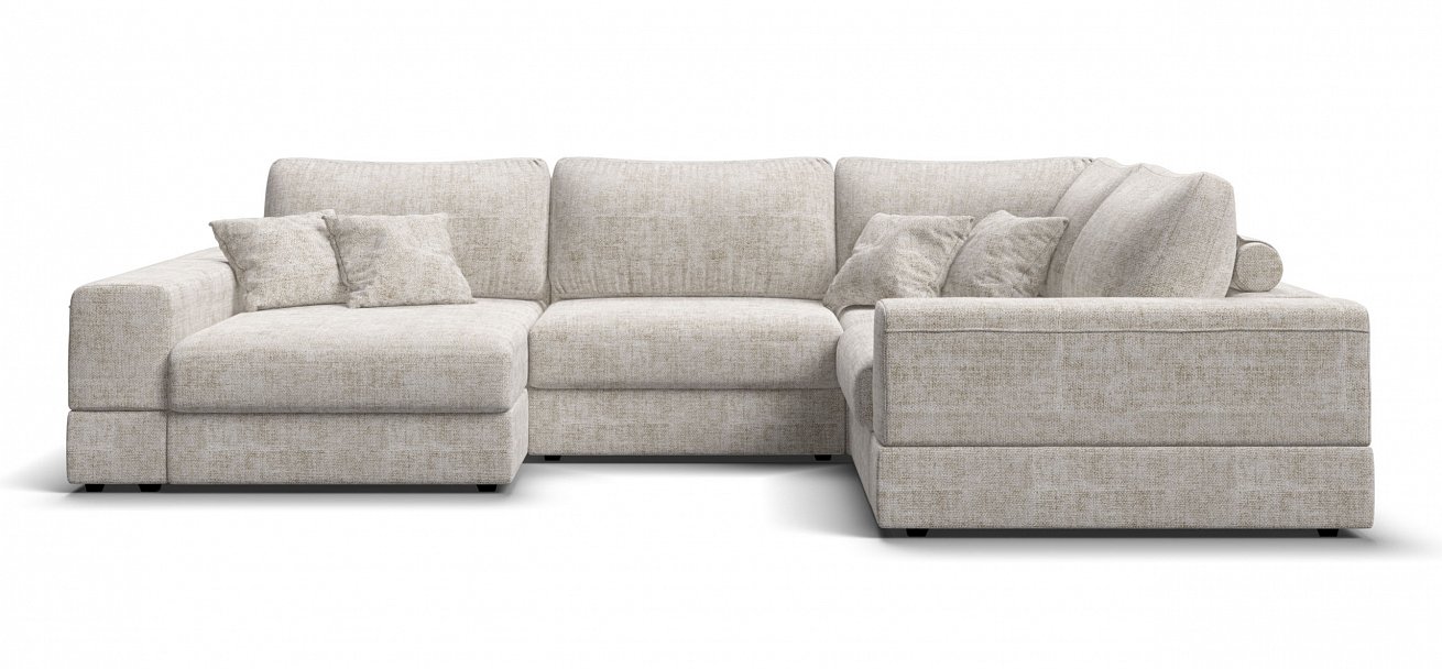 П-образный диван-кровать Босс Модуль Шенилл Смарт кварц