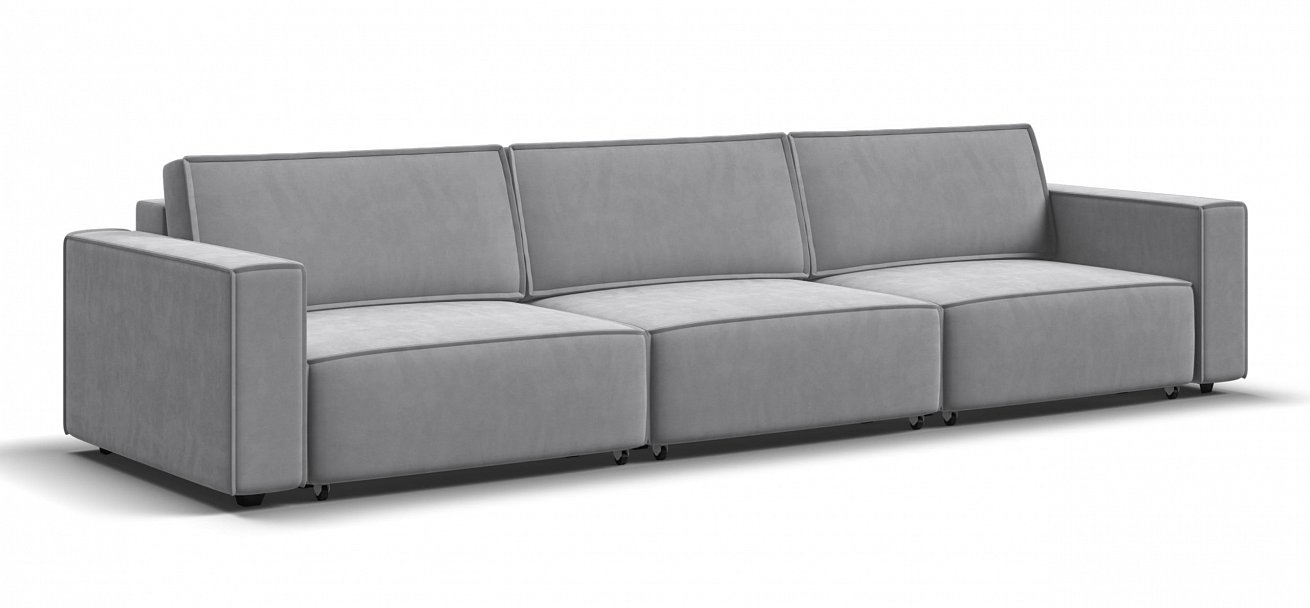 Диван Босс Софт Модуль Макс велюр Монолит сталь