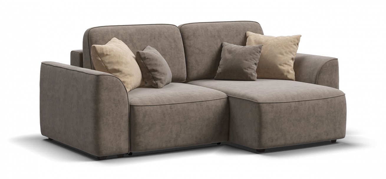 Угловой диван Кинг Модуль велюр Роял тауп