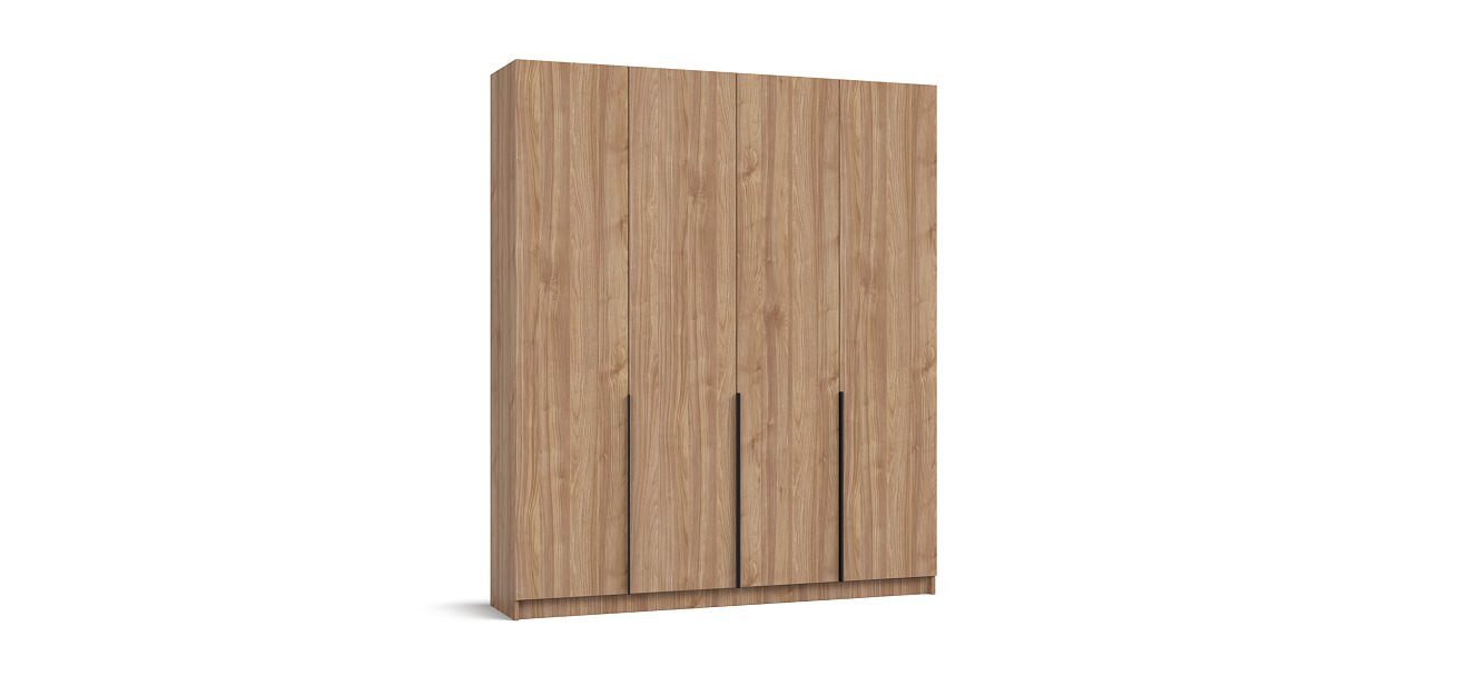 Босс Стандарт 180*220 шкаф распашной 4Д + ящики 01 Орех Селект
