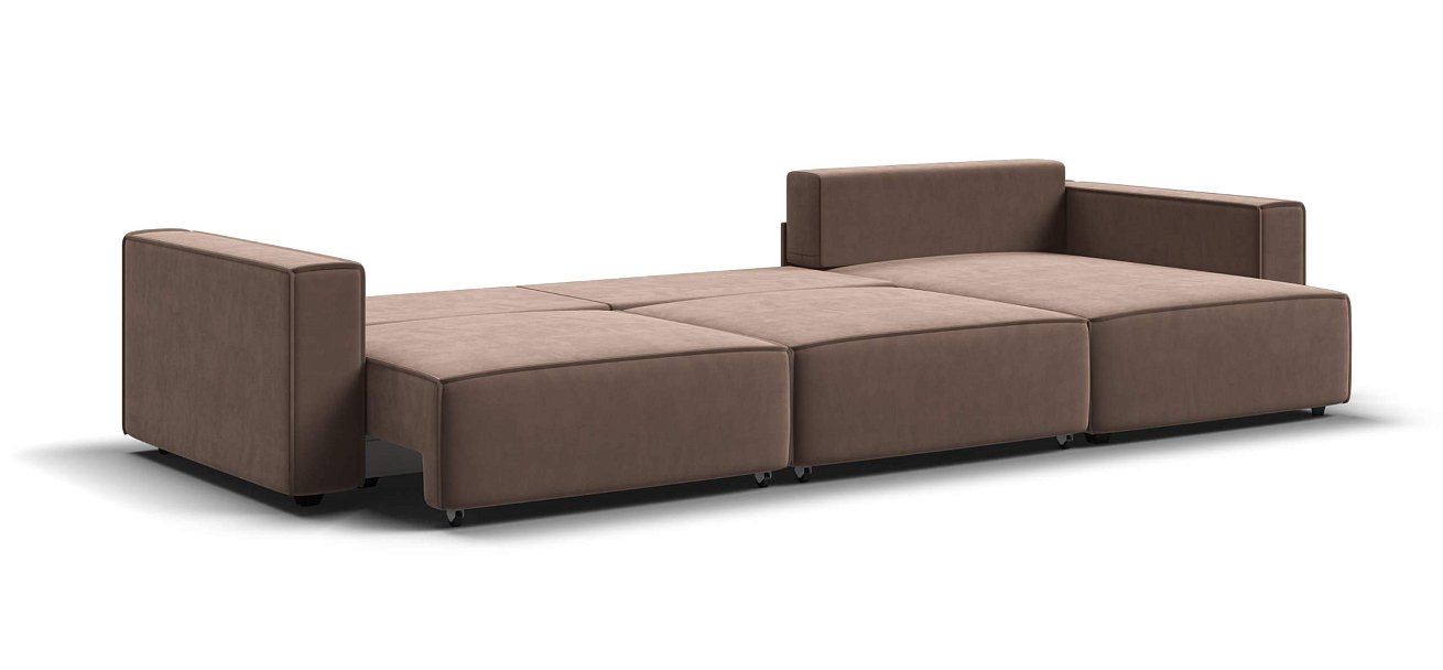 Угловой диван Босс Софт Модуль Макс велюр Монолит мокко