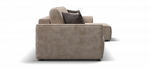 Угловой диван Кинг Модуль Макс велюр Алькантара пепел 3