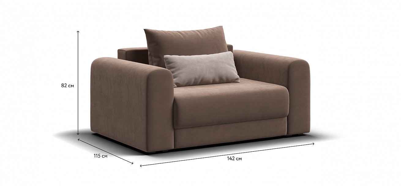 Кресло Ричмонд Модуль велюр Монолит мокко