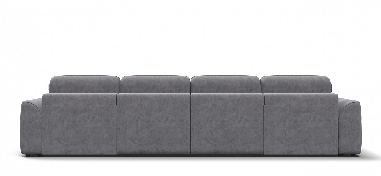 П-образный диван Кинг Модуль велюр Роял агат