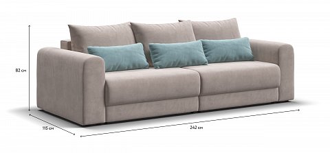 Модульный диван Ричмонд Модуль велюр Монолит латте 1