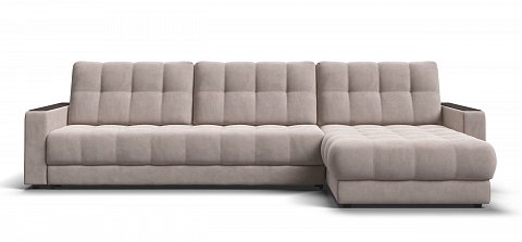 Угловой диван Босс Макс велюр Монолит латте 1