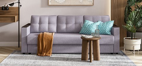 Диван Атланта Рогожка Мальмо платина 2