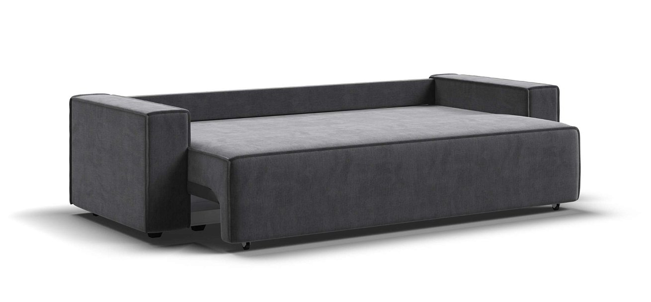 Диван Норд велюр Монолит серый