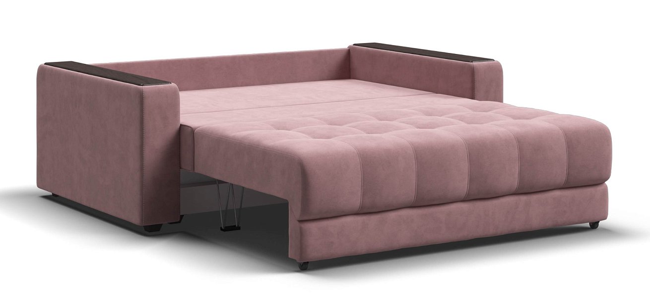 Диван Босс двухместный велюр Монолит розовый