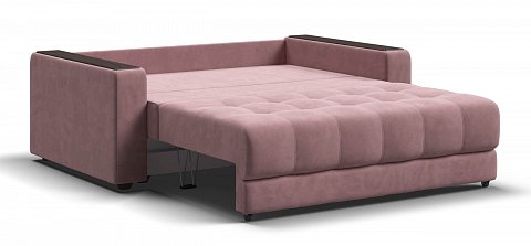 Диван Босс двухместный велюр Монолит розовый 3