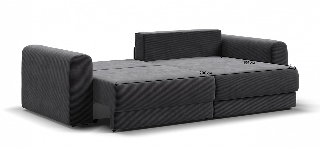 Модульный угловой диван Ричмонд Модуль Вельвет Корд графит