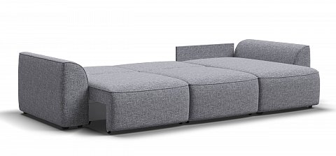 Угловой диван Кинг Рогожка Венто серый 3