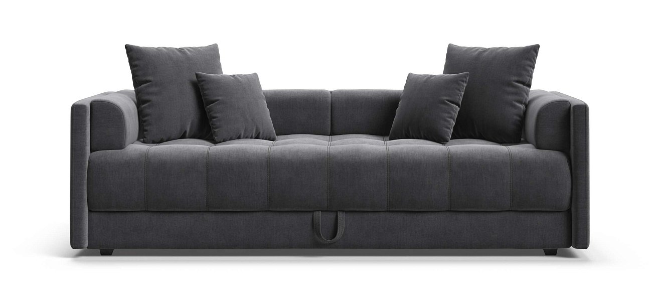 Тахта Босс велюр Монолит серый