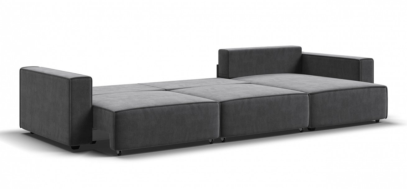 Угловой диван Босс Софт Модуль Макс велюр Монолит серый