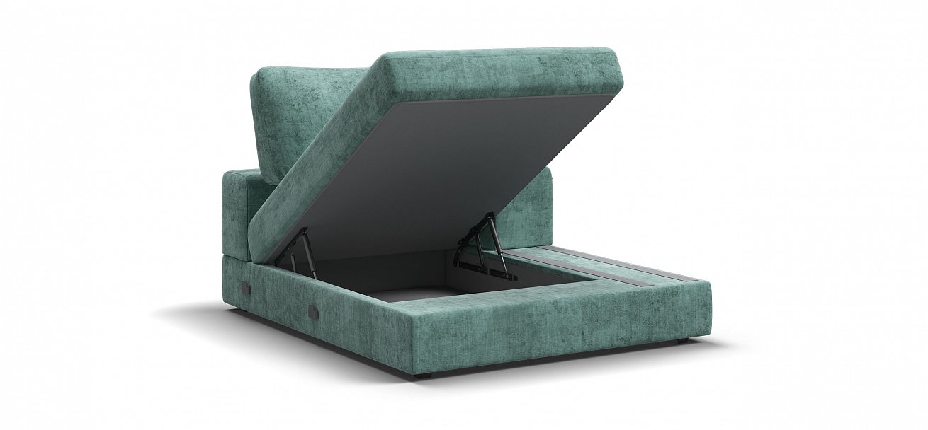 Босс Модуль оттоманка правая Шенилл Глосс минт