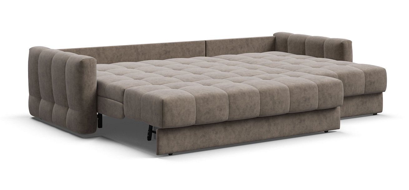 Угловой диван Босс Слип 160 велюр Роял тауп