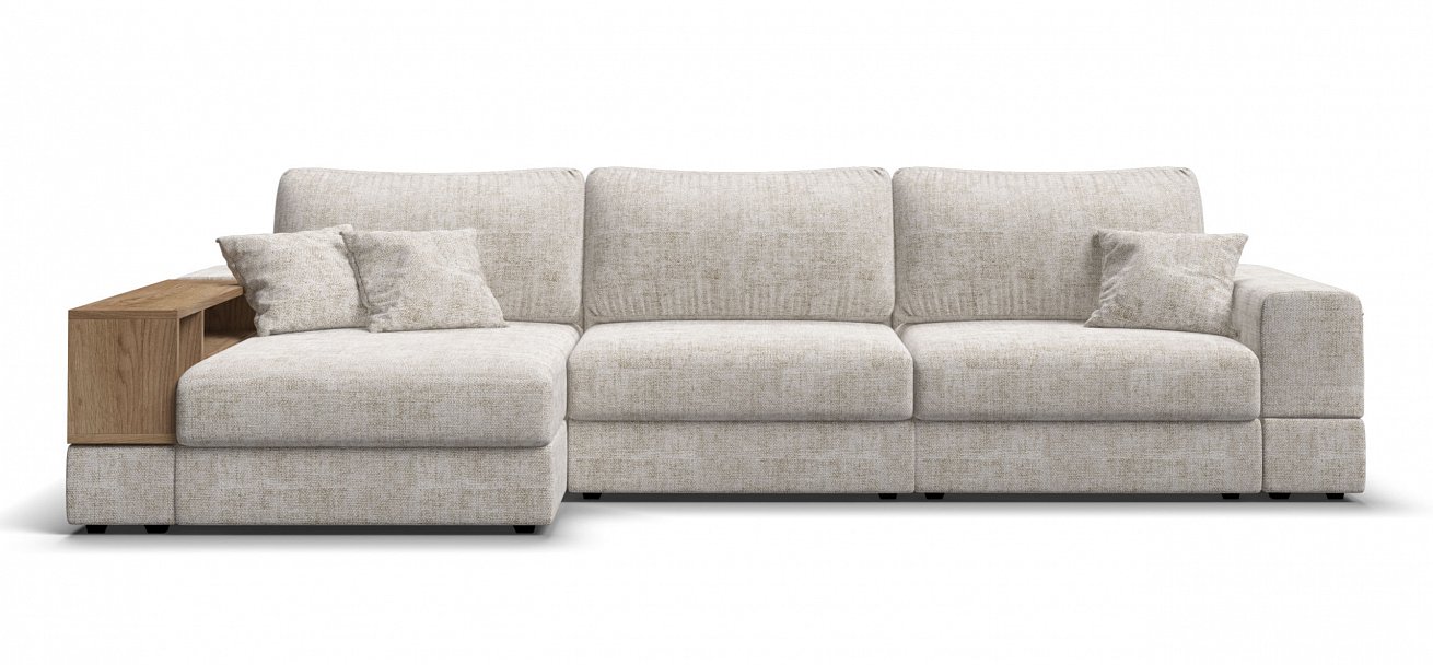 Угловой диван-кровать Босс Модуль ХЛ Шенилл Смарт кварц